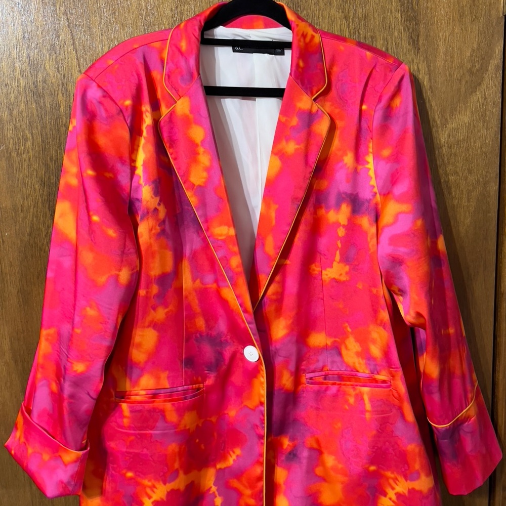 New York & Company Pink and Orange Blazer